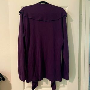Dark purple super soft cardigan sweater